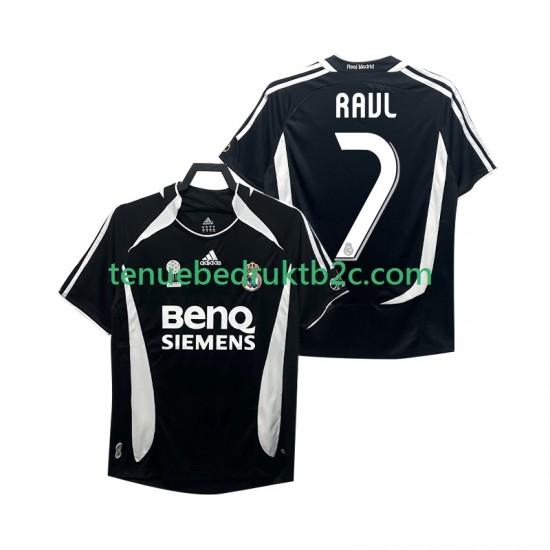 3de shirt Retro Real Madrid RAUL 7 2007 Mannen 2006 S-S