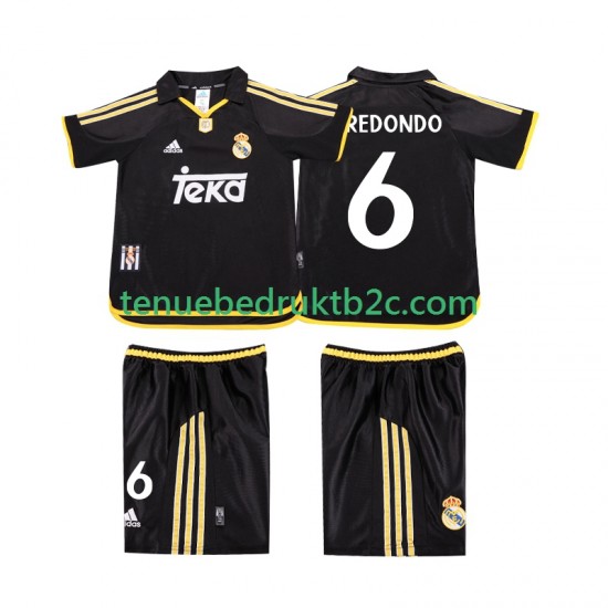 Uitshirt Retro Real Madrid REDONDO 6 2001 Voetbalteneu Kinderen 1999 S-S