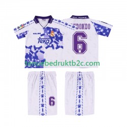 3de shirt Retro Real Madrid REDONDO 6 1996 1997 Voetbalteneu Kinderen S-S