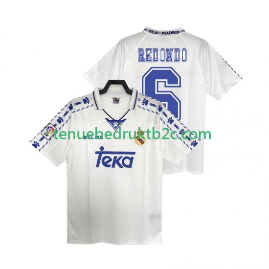 Thuisshirt Retro Real Madrid REDONDO 6 1996 1997 Mannen S-S