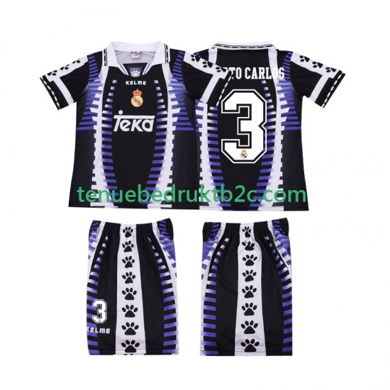 3de shirt Retro Real Madrid ROBERTO CARLOS 3 1997 Voetbalteneu Kinderen 1998 S-S