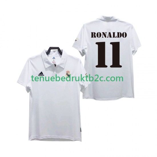Thuisshirt Retro Real Madrid RONALDO 11 2003 Mannen 2002 S-S