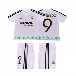 Thuisshirt Retro Real Madrid RONALDO 9 5 Voetbalteneu Kinderen 2004 2002 S-S