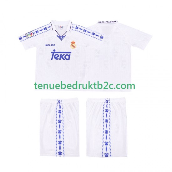 Thuisshirt Retro Real Madrid 1996-1997 Voetbalteneu Kinderen S-S