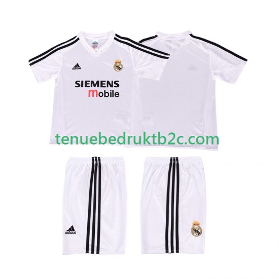 Thuisshirt Retro Real Madrid 5 Voetbalteneu Kinderen 2004 2002 S-S