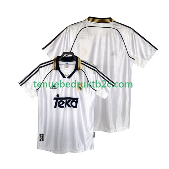 Thuisshirt Retro Real Madrid 2000 Mannen 1998 S-S