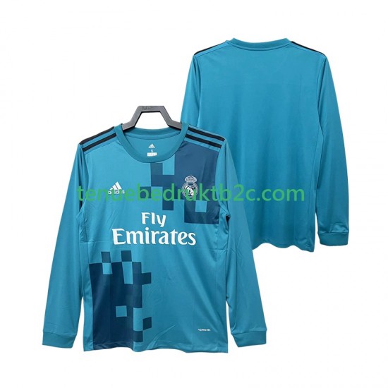 3de shirt Retro Real Madrid 2017 2018 Mannen L-S