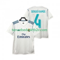 Thuisshirt Retro Real Madrid SERGIO RAMOS 4 2017 2018 Mannen S-S