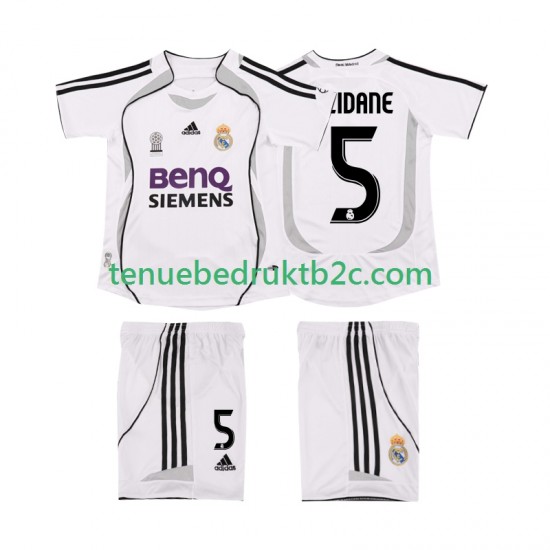 Thuisshirt Retro Real Madrid ZIDANE 5 2007 Voetbalteneu Kinderen 2006 S-S