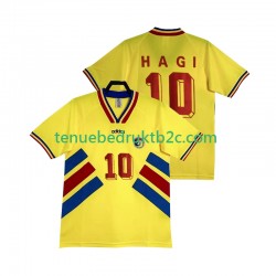 Thuisshirt Retro Roemenië Hagi 10 Mannen 1994 S-S