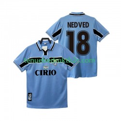 Thuisshirt Retro SS Lazio NEDVED 18 Mannen 1998 1999 S-S