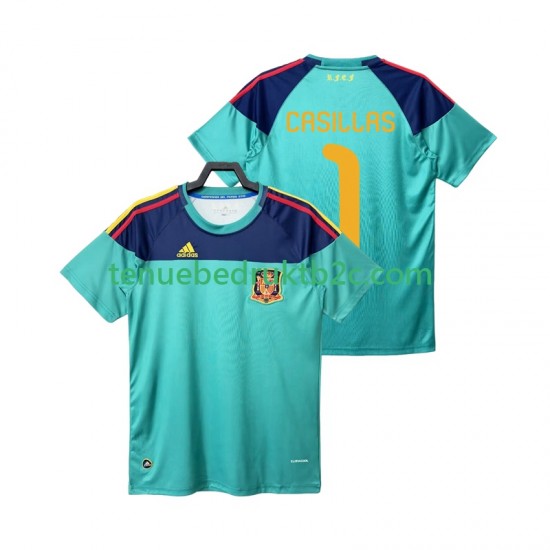 Thuisshirt Retro Spanje Keeper Casillas 1 Mannen 2010 S-S