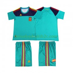 Thuisshirt Retro Spanje Keeper Voetbalteneu Kinderen 2010 S-S