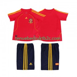Thuisshirt Retro Spanje Voetbalteneu Kinderen 2008 S-S