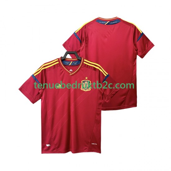 Thuisshirt Retro Spanje 2012 Mannen S-S