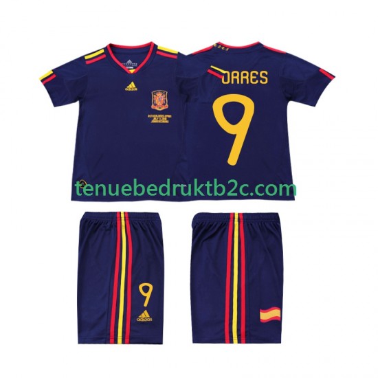 Uitshirt Retro Spanje TORRES 9 Voetbalteneu Kinderen 2010 S-S