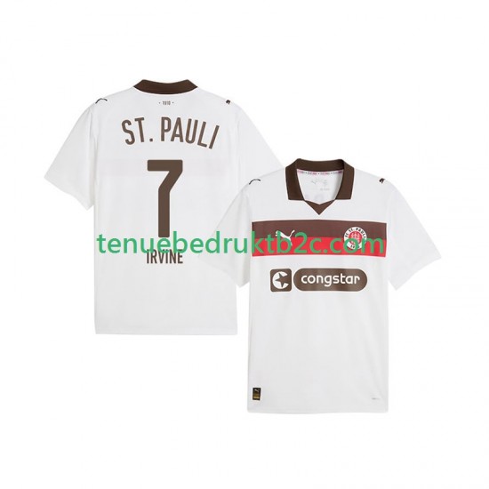 Uitshirt St. Pauli Jackson Irvine 7 Mannen 2025-26 S-S