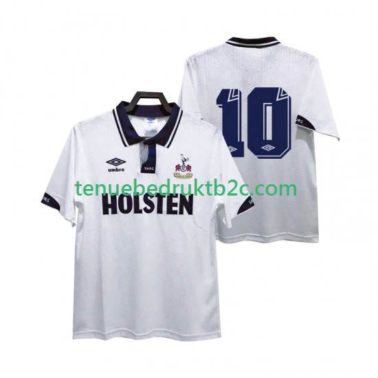 Thuisshirt Retro Tottenham Hotspur 10 1991 1993 Mannen S-S