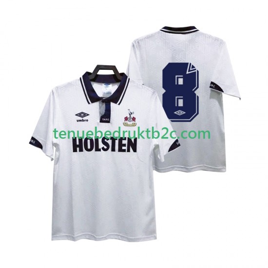 Thuisshirt Retro Tottenham Hotspur 8 1991 1993 Mannen S-S