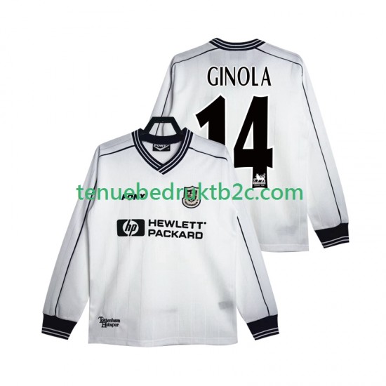 Thuisshirt Retro Tottenham Hotspur GINOLA 14 1997 Mannen 1999 L-S