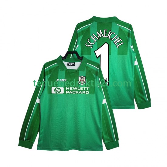 Thuisshirt Retro Tottenham Hotspur Keeper SCHMEICHEL 1 1997 Mannen 1999 L-S