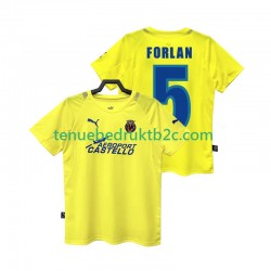 Thuisshirt Retro Villarreal CF FORLAN 5 2005 Mannen 2006 S-S