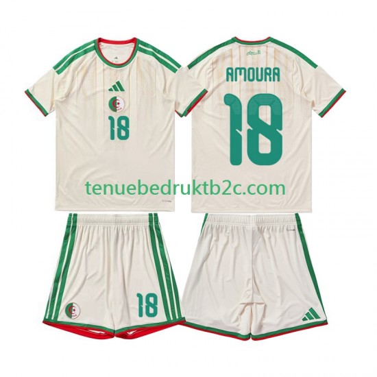 Thuisshirt Algerije Mohamed Amoura 18 Voetbalteneu Kinderen 2026 S-S