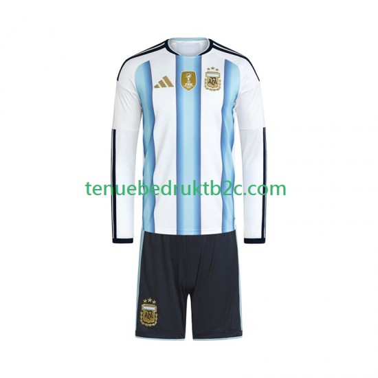 Thuisshirt Argentinië Voetbalteneu Kinderen WK 2026 L-S