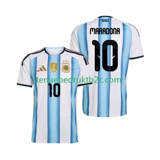 Thuisshirt Argentinië Maradona 10 Mannen WK 2026 S-S