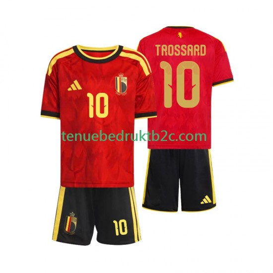 Thuisshirt België Leandro Trossard 10 Voetbalteneu Kinderen WK 2026 S-S