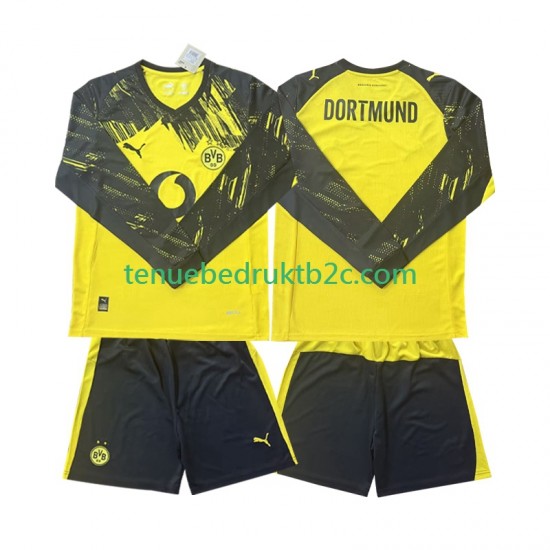 Thuisshirt Borussia Dortmund Voetbalteneu Kinderen 2025-26 L-S