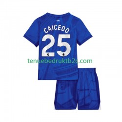 Thuisshirt Chelsea Moises Caicedo 25 Voetbalteneu Kinderen 2025-26 S-S