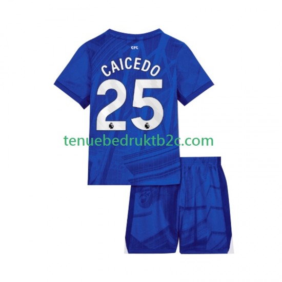 Thuisshirt Chelsea Moises Caicedo 25 Voetbalteneu Kinderen 2025-26 S-S