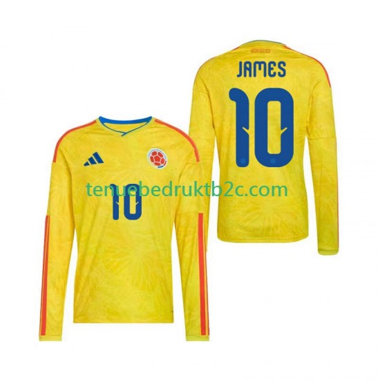 Thuisshirt Colombia James Rodriguez 10 Mannen WK 2026 L-S