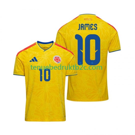 Thuisshirt Colombia James Rodriguez 10 Mannen WK 2026 S-S