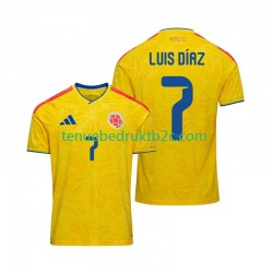 Thuisshirt Colombia Luis Diaz 7 Mannen WK 2026 S-S