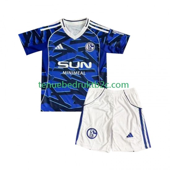 Thuisshirt Schalke 04 FC Voetbalteneu Kinderen 2025-26 S-S