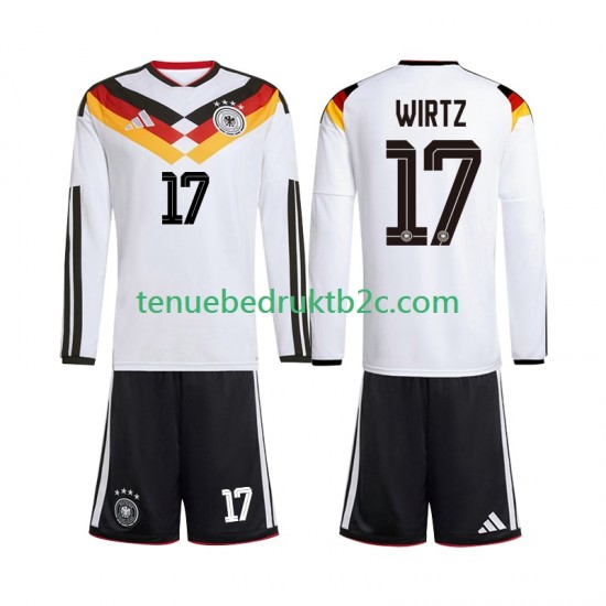Thuisshirt Duitsland Florian Wirtz 17 Voetbalteneu Kinderen WK 2026 L-S