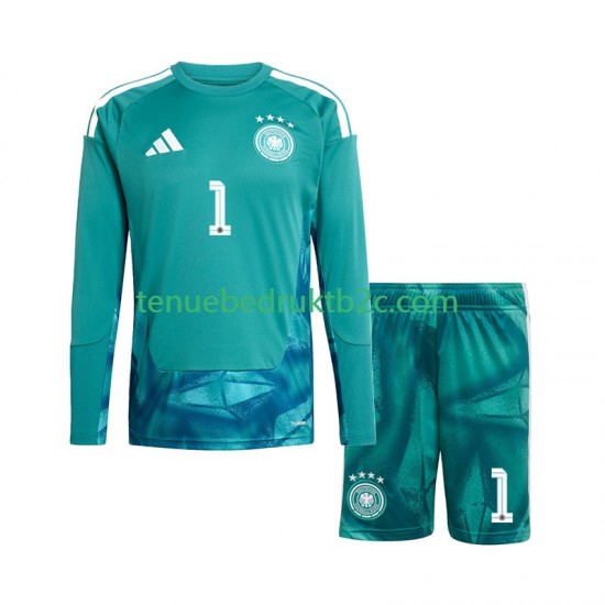 Thuisshirt Duitsland Keeper Manuel Neuer 1 Voetbalteneu Kinderen WK 2026 L-S