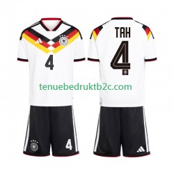 Thuisshirt Duitsland Jonathan Tah 4 Voetbalteneu Kinderen WK 2026 S-S