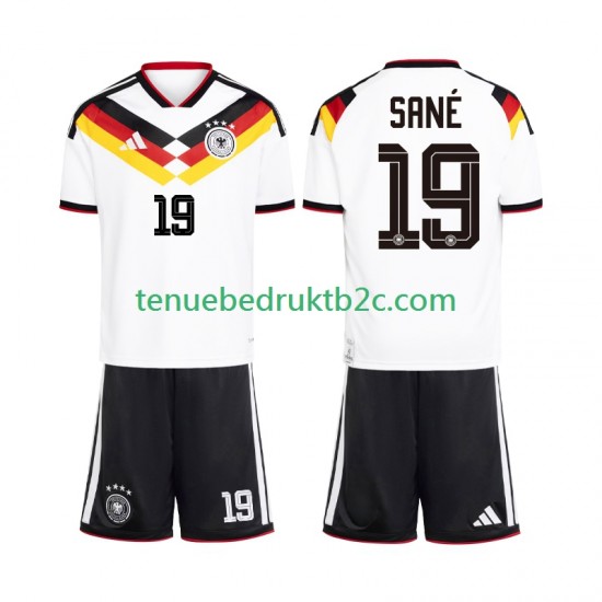 Thuisshirt Duitsland Leroy Sane 19 Voetbalteneu Kinderen WK 2026 S-S