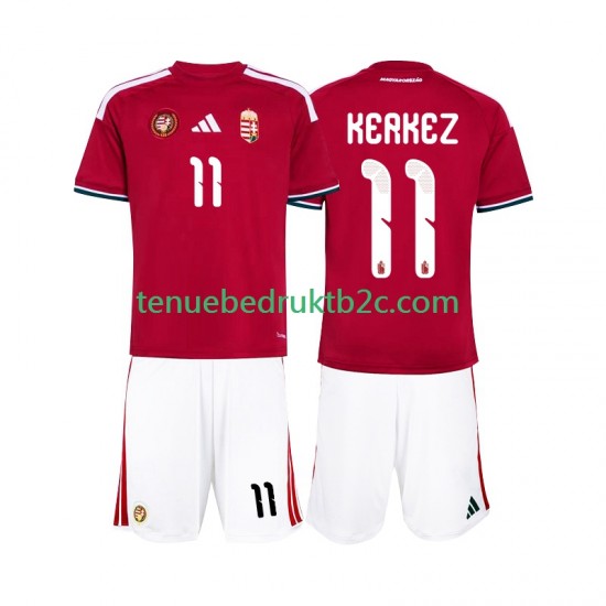 Thuisshirt Hongarije Kerkez 11 Voetbalteneu Kinderen WK 2026 S-S