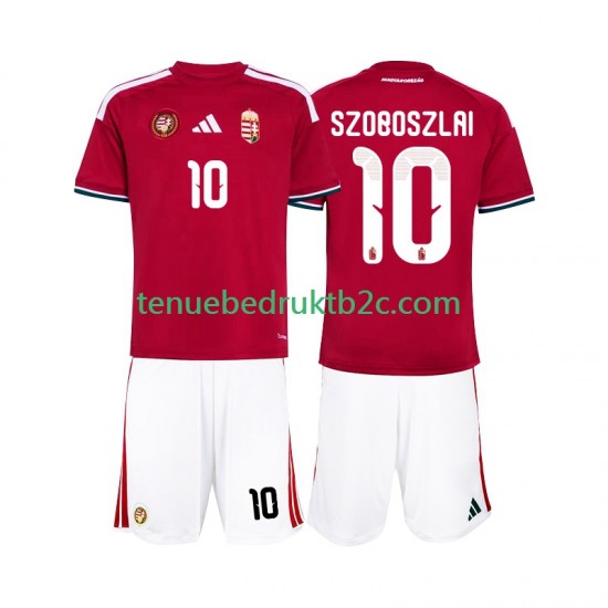 Thuisshirt Hongarije Szoboszlai 10 Voetbalteneu Kinderen WK 2026 S-S