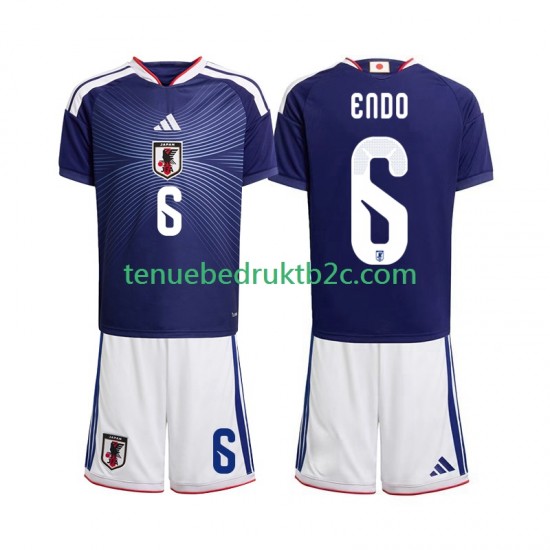 Thuisshirt Japan Wataru Endo 6 Voetbalteneu Kinderen WK 2026 S-S