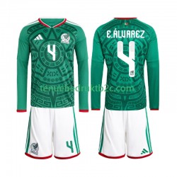 Thuisshirt Mexico Edson Alvarez 4 Voetbalteneu Kinderen WK 2026 L-S