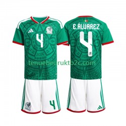 Thuisshirt Mexico Edson Alvarez 4 Voetbalteneu Kinderen WK 2026 S-S