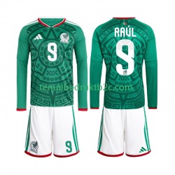 Thuisshirt Mexico Raul Jimenez 9 Voetbalteneu Kinderen WK 2026 L-S