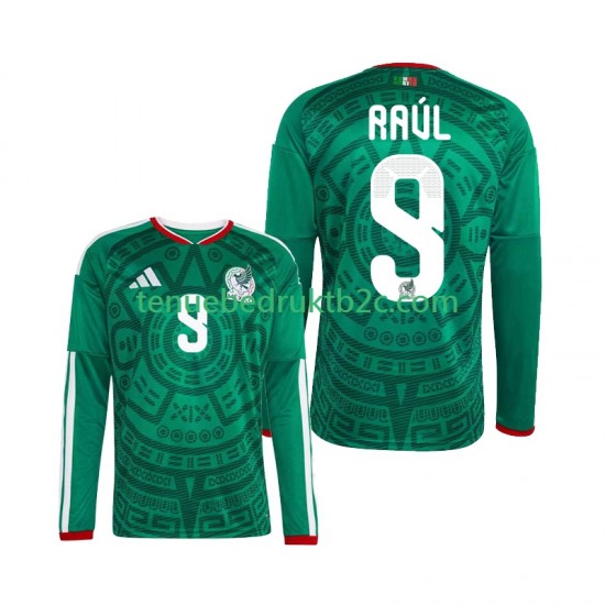 Thuisshirt Mexico Raul Jimenez 9 Mannen WK 2026 L-S