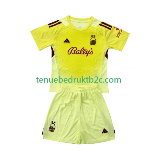 Thuisshirt Nottingham Forest Keeper Voetbalteneu Kinderen 2025-26 S-S