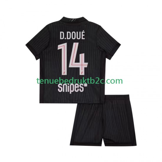 4de shirt Paris Saint-Germain Desire Doue 14 Voetbalteneu Kinderen 2025-26 S-S